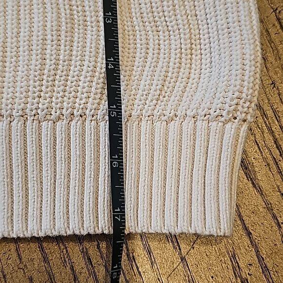 Boys quarter zip sweater sherpa collar 5/6 cream white New Condition - Picture 7 of 9